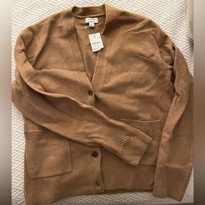 J Crew Factory camel cardigan